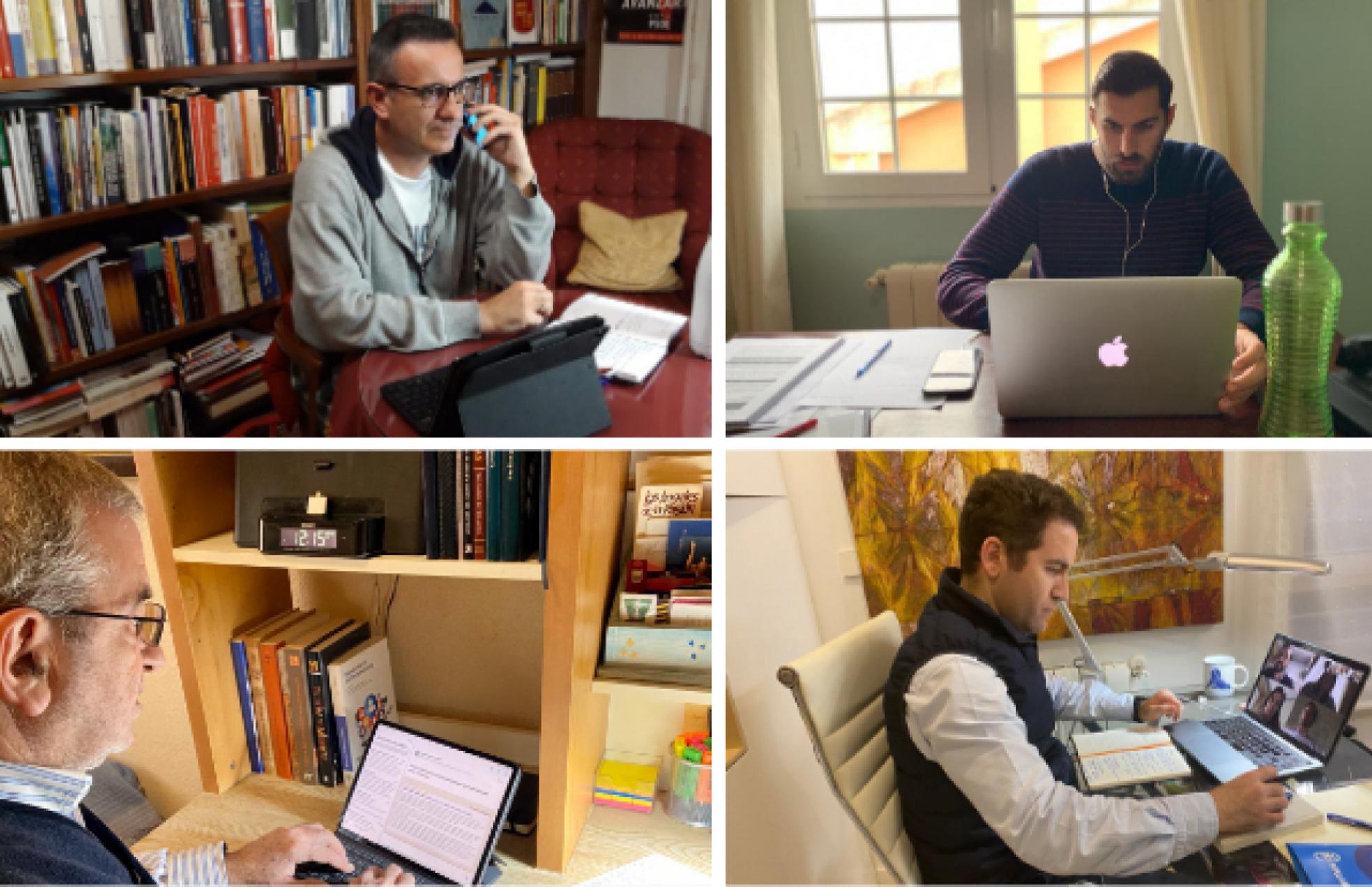 Diego Conesa (PSOE), José Ángel Antelo (Vox), Alberto Castillo (Cs) y Teodro García Egea (PP).