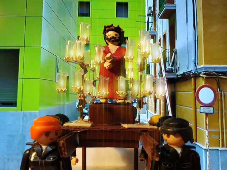 Fotos: Recrean las procesiones de Semana Santa de Cartagena con Playmobil