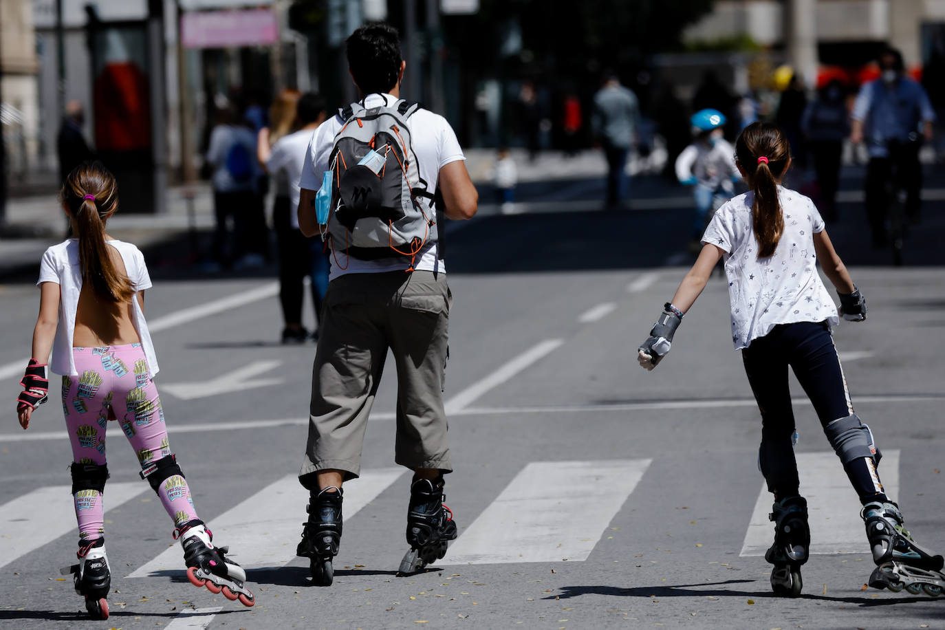 Fotos: Los niños vuelven a pasear por las calles de la Región