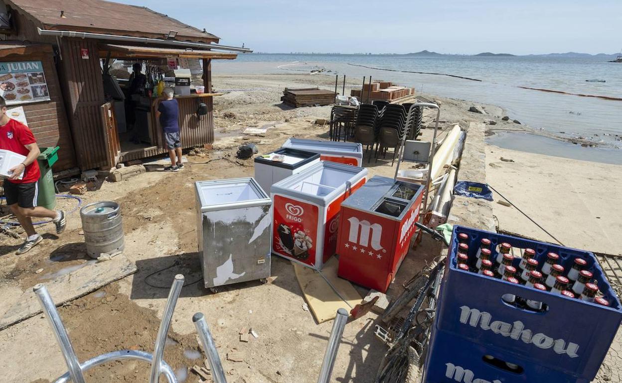 Desperfectos causados por la DANA de septiembre en Los Alcázares.