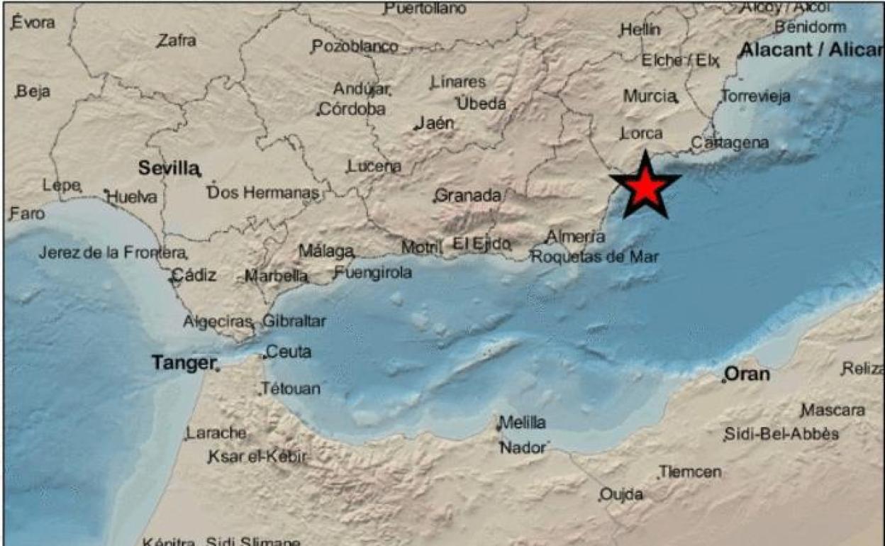 Lugar donde se localizó el epicentro del terremoto.