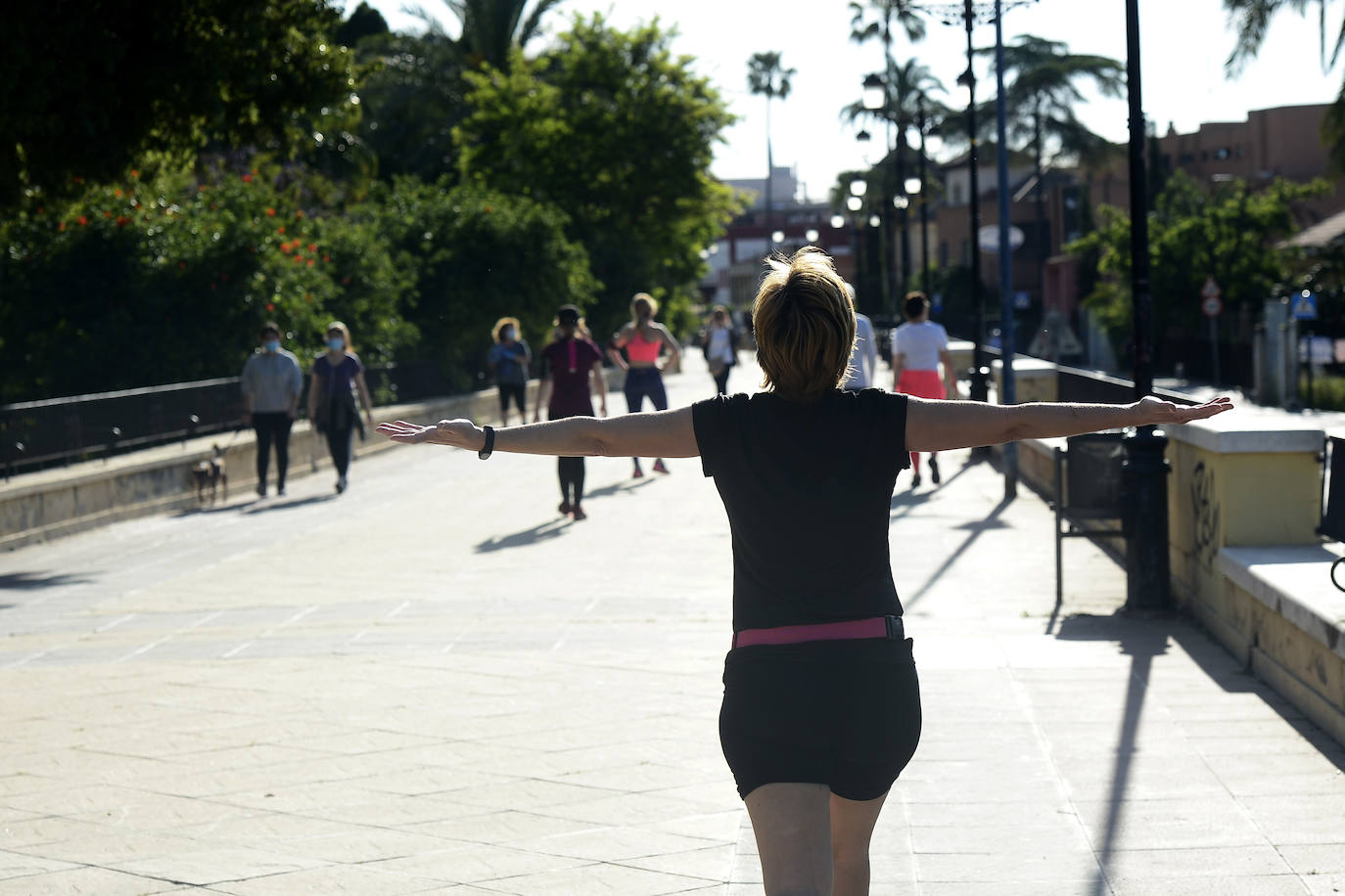 Fotos: Los murcianos salen a pasear y hacer deporte tras más de un mes de confinamiento