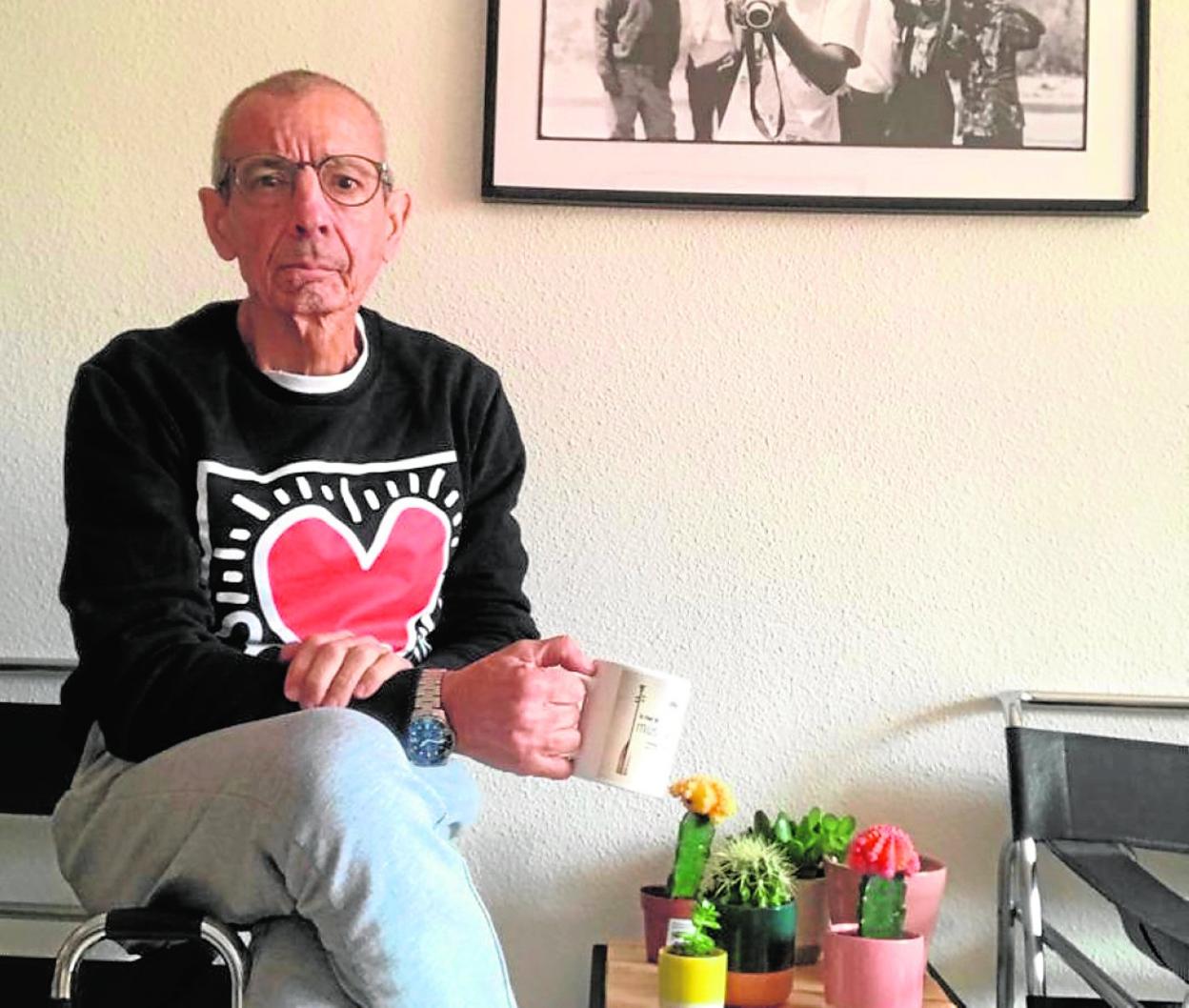 José Luis Cegarra, en su domicilio.