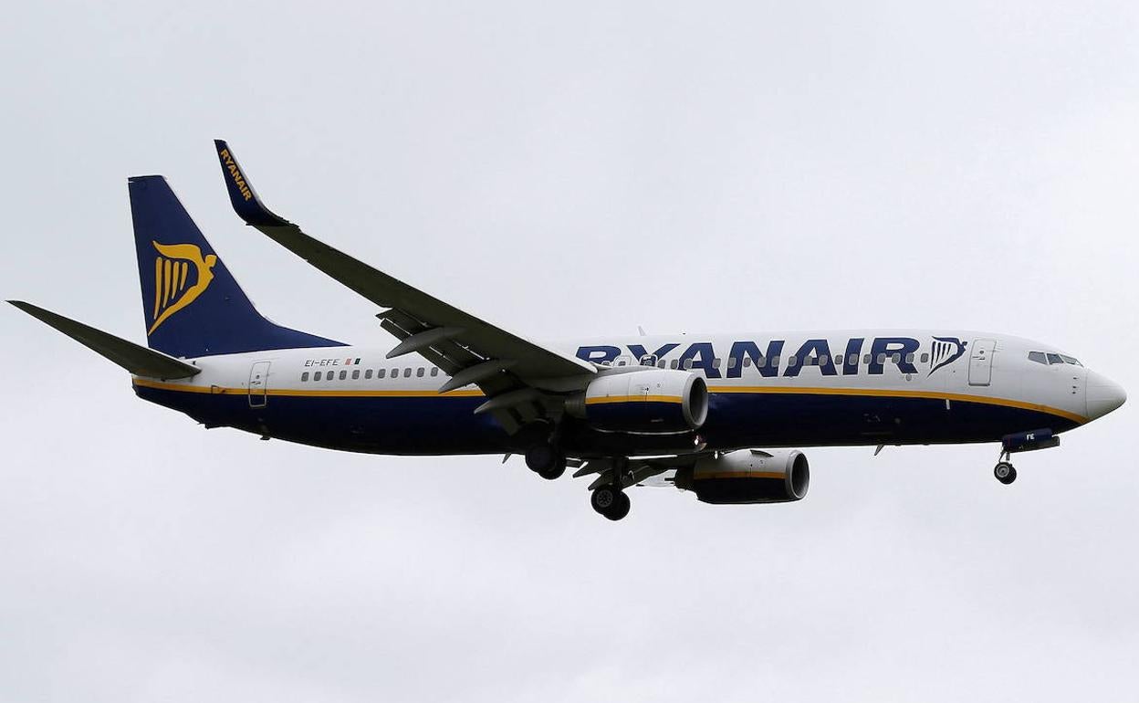 Un avión de Ryanair, en una imagen de archivo.