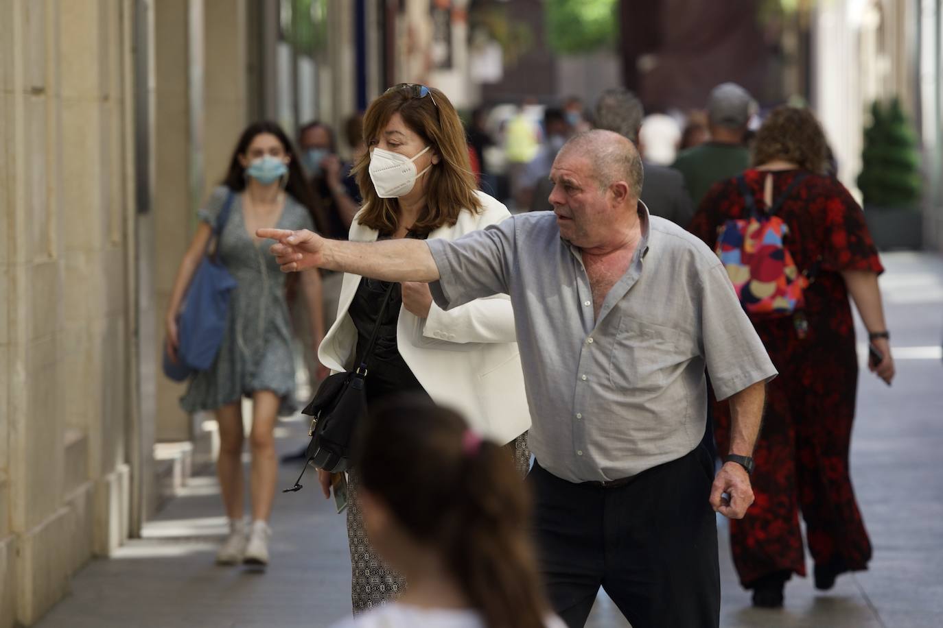 Fotos: Las mascarillas toman las calles de Murcia