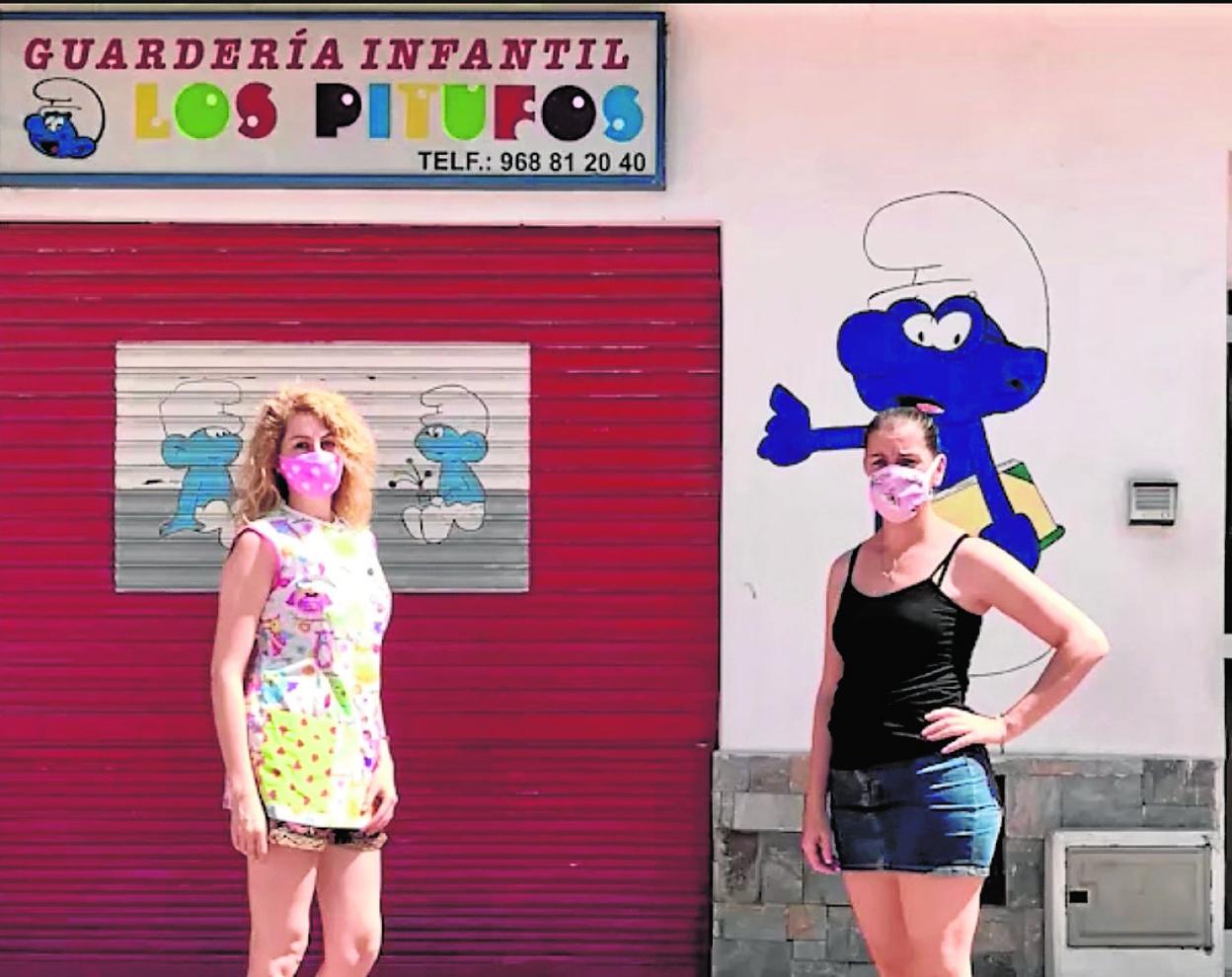 Algunas de las participantes en el vídeo en el que las escuelas infantiles denuncian su situación. 