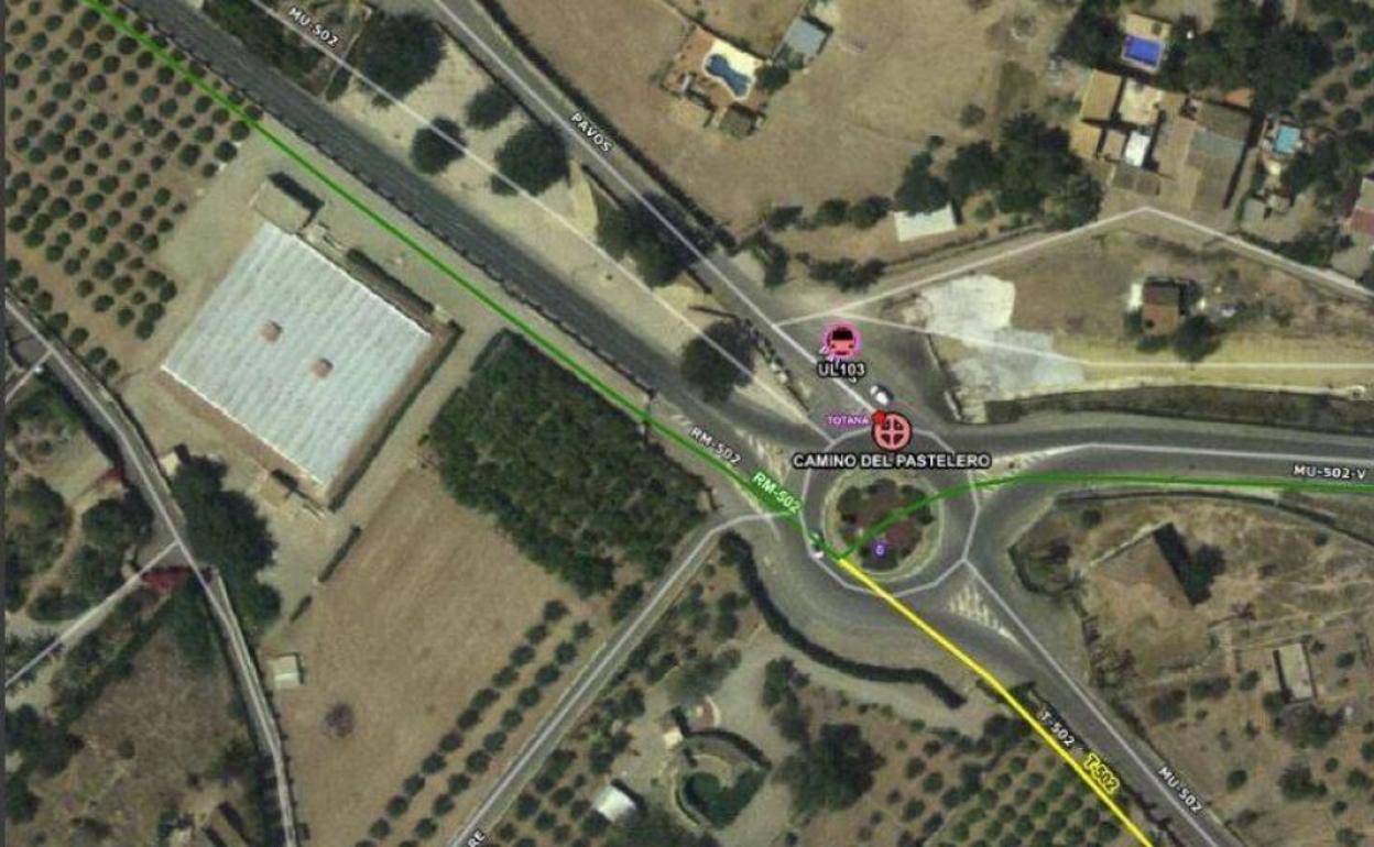 Ubicación del vehículo.