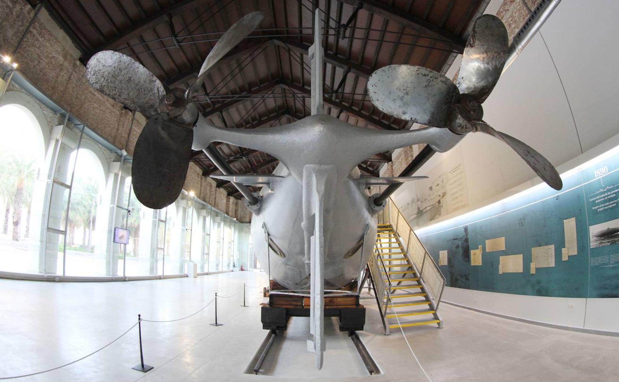 El submarino 'Peral' es la joya del Museo Naval de Cartagena.