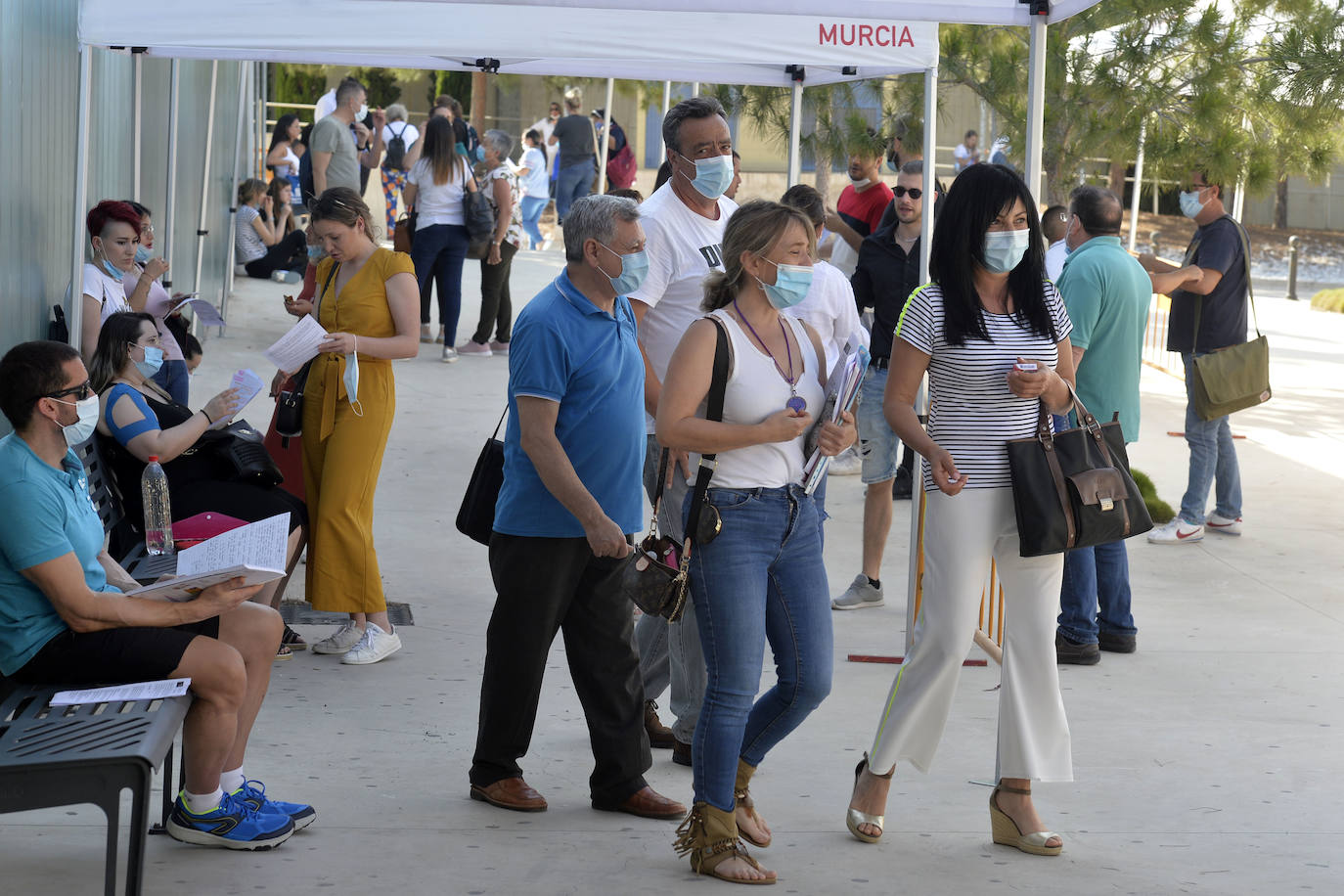 Fotos: Las pruebas de acceso a la Universidad para mayores estrenan el protocolo de seguridad