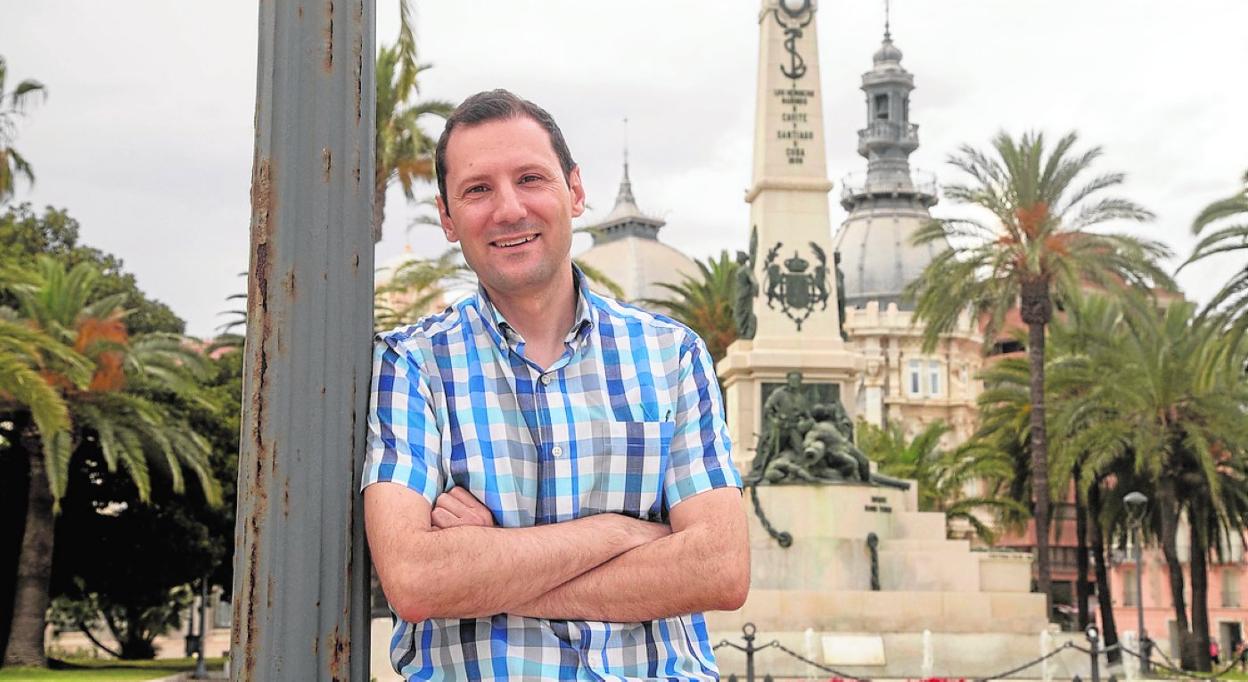 Ángel Gabriel Benzol, presidente de la asociación, en Cartagena. 