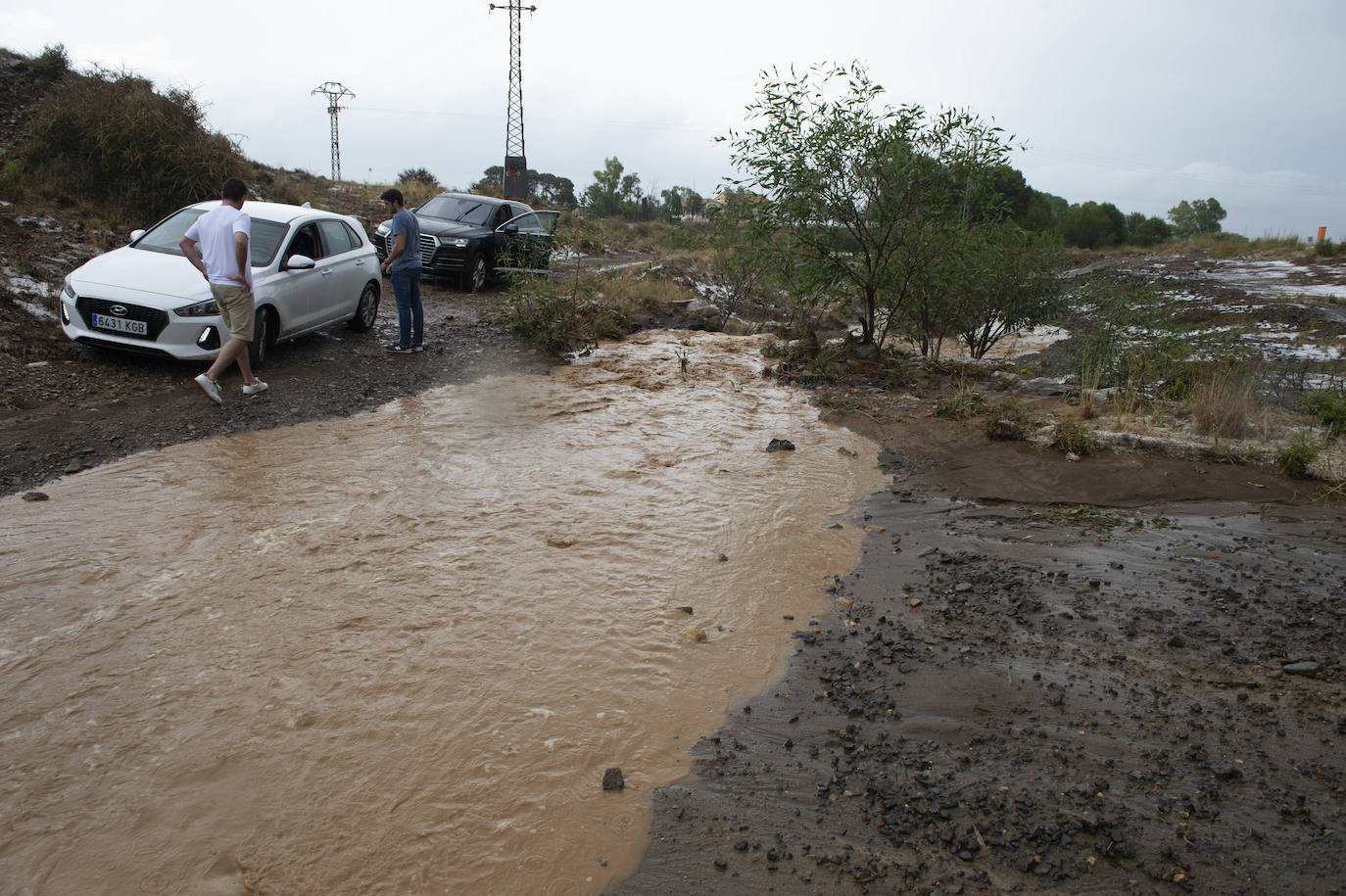 Fotos: Las lluvias provocan cinco accidentes y 68 incidencias en la Región