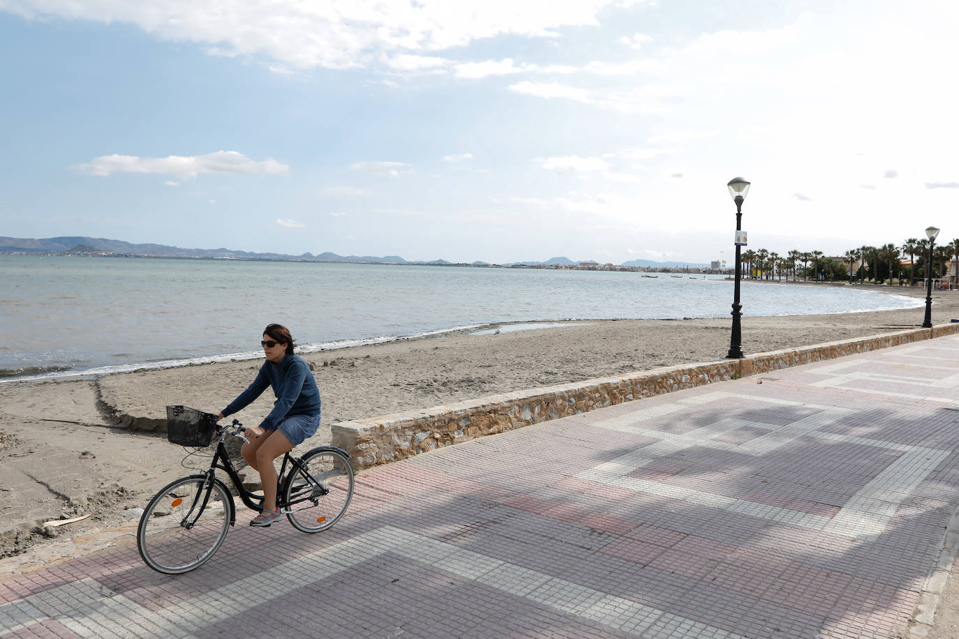 Fotos: Arrastres por las últimas lluvias en la playa de Los Narejos
