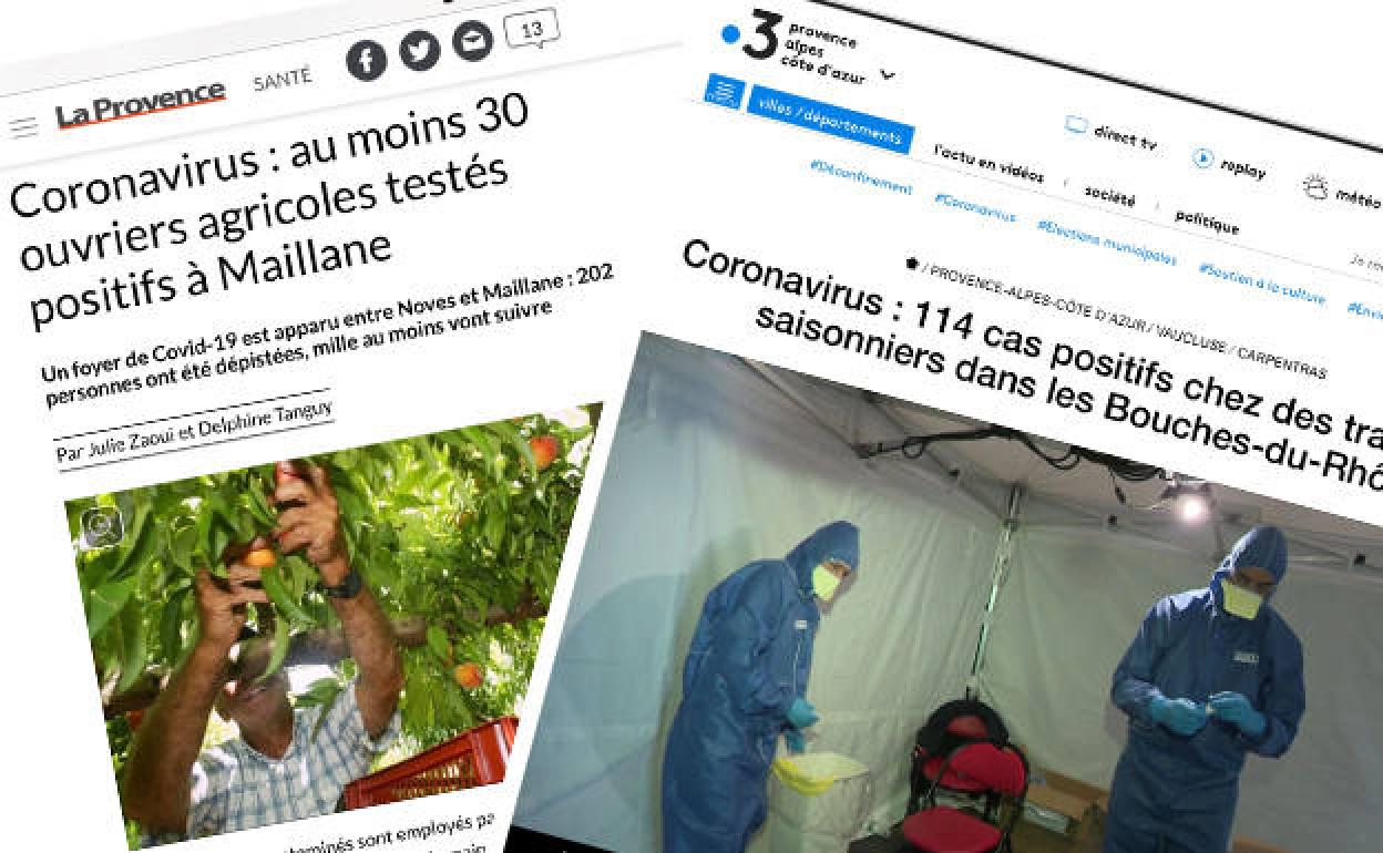 Recortes de la información recogida por la prensa francesa.