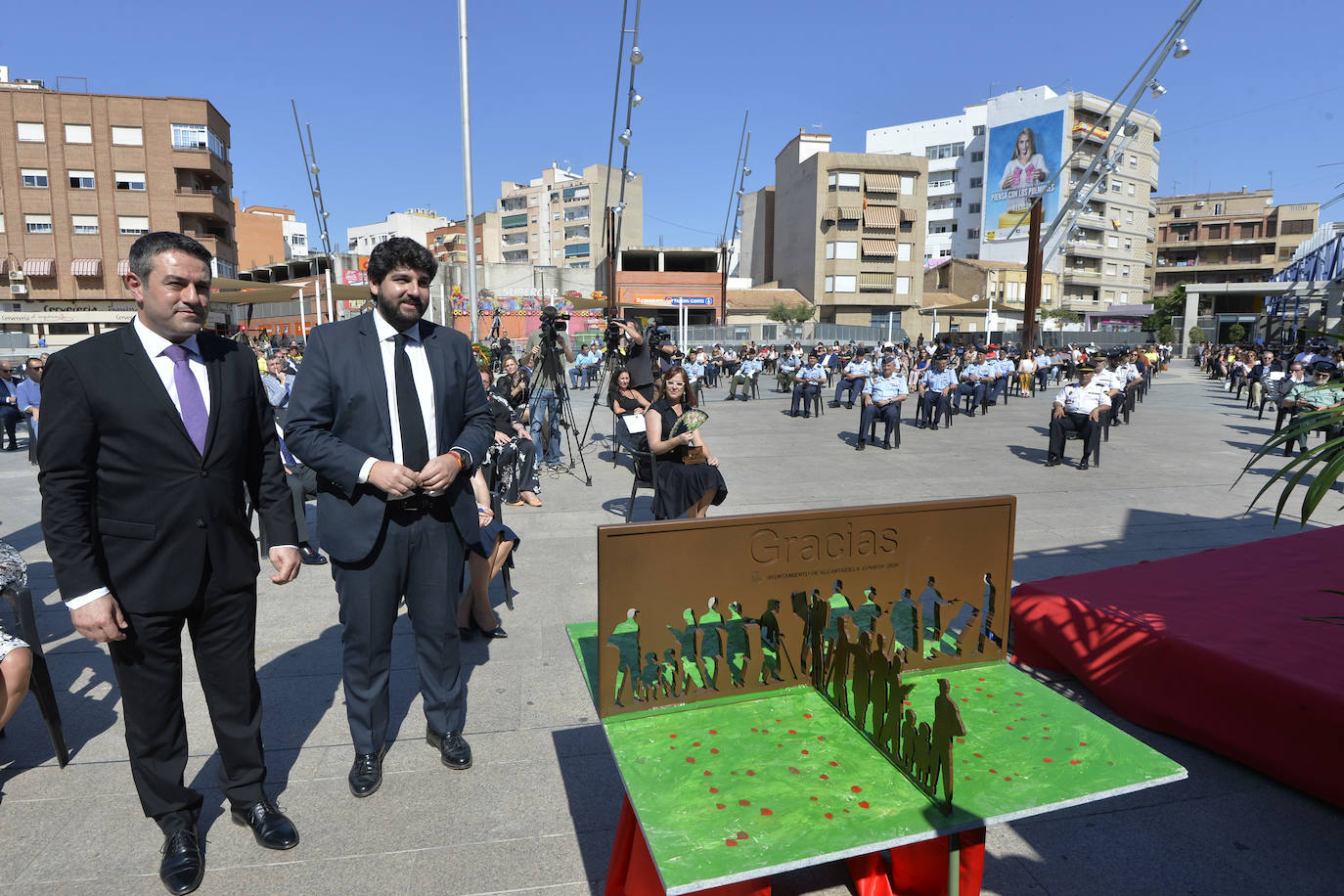 Fotos: Homenaje en Alcantarilla a las víctimas del coronavirus en la Región