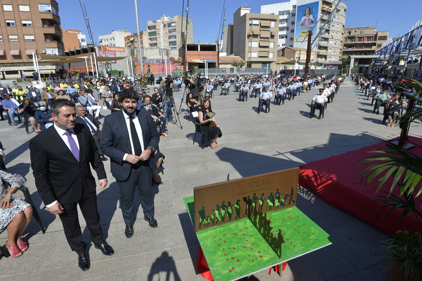 Fotos: Homenaje en Alcantarilla a las víctimas del coronavirus en la Región