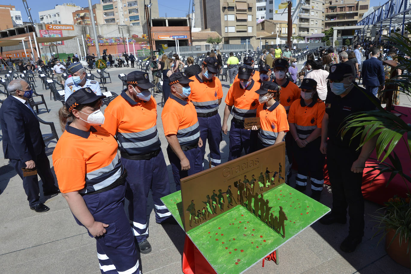 Fotos: Homenaje en Alcantarilla a las víctimas del coronavirus en la Región