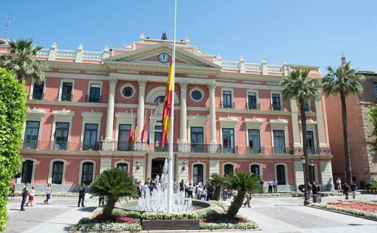 El Ayuntamiento de Murcia, en una fotografía de archivo.