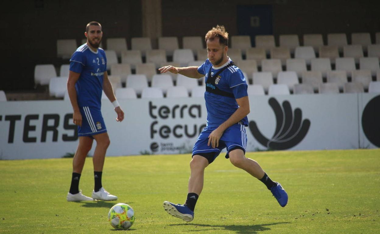 Entrenamiento del FC Cartagena, el pasado 25 de mayo.