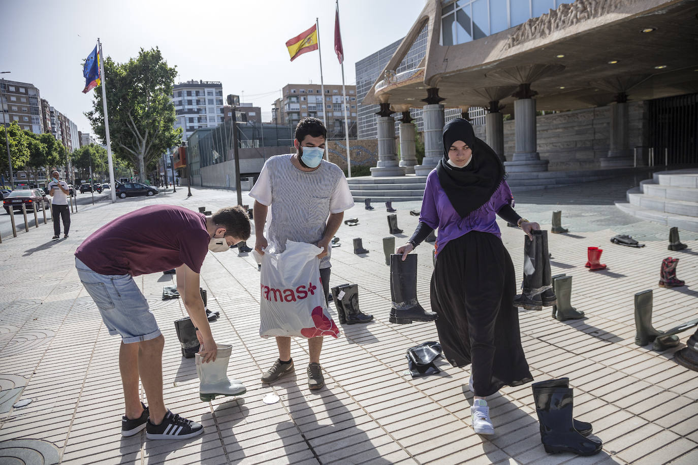 Fotos: Botas contra las riadas de Los Alcázares