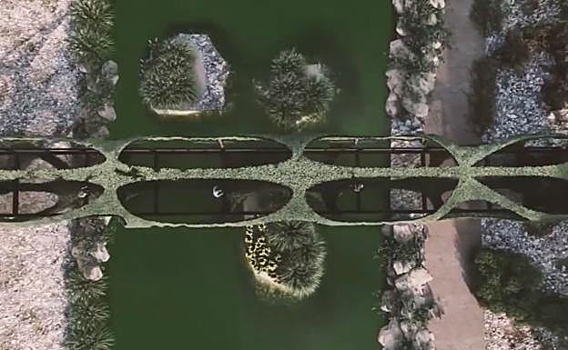 Vista aérea de una de las tres pasarelas que se construirán.