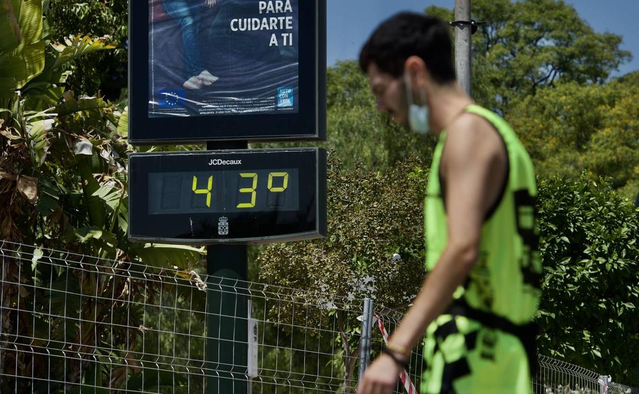 Los termómetros subieron de los 40 grados esta semana en Murcia. 