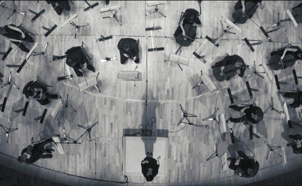 Imagen del nuevo concierto de la Orquesta Sinfónica de la Región de Murcia que se podrá disfrutar este miércoles en la plataforma MusicÖn.