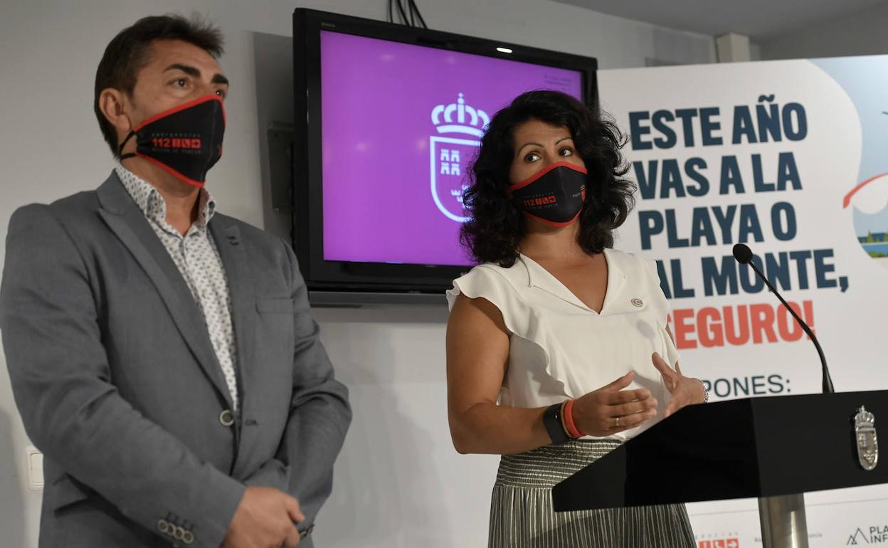 La consejera Beatriz Ballesteros, durante la rueda de prensa.
