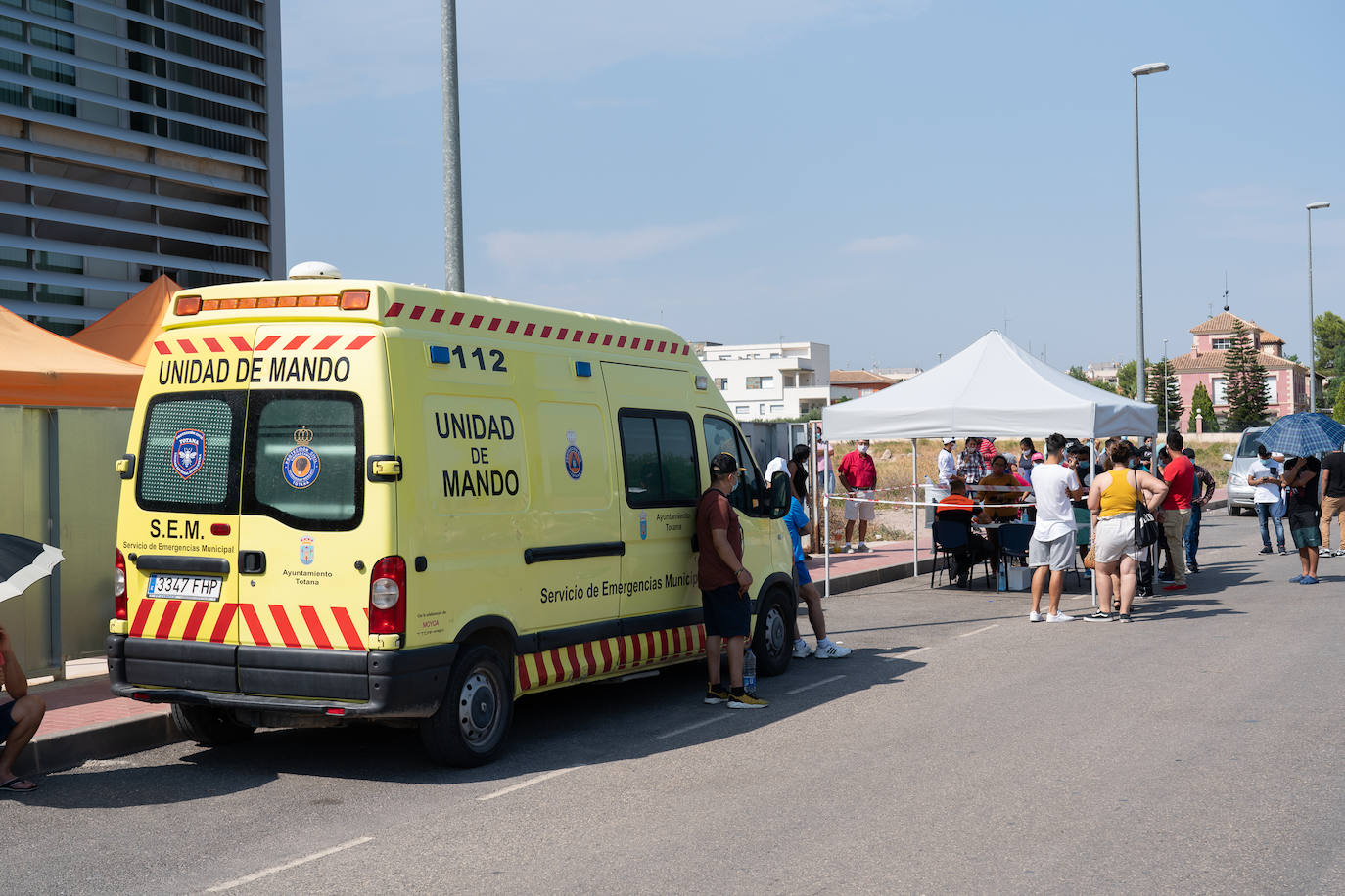 Fotos: Recogida de muestras para las pruebas PCR en Totana