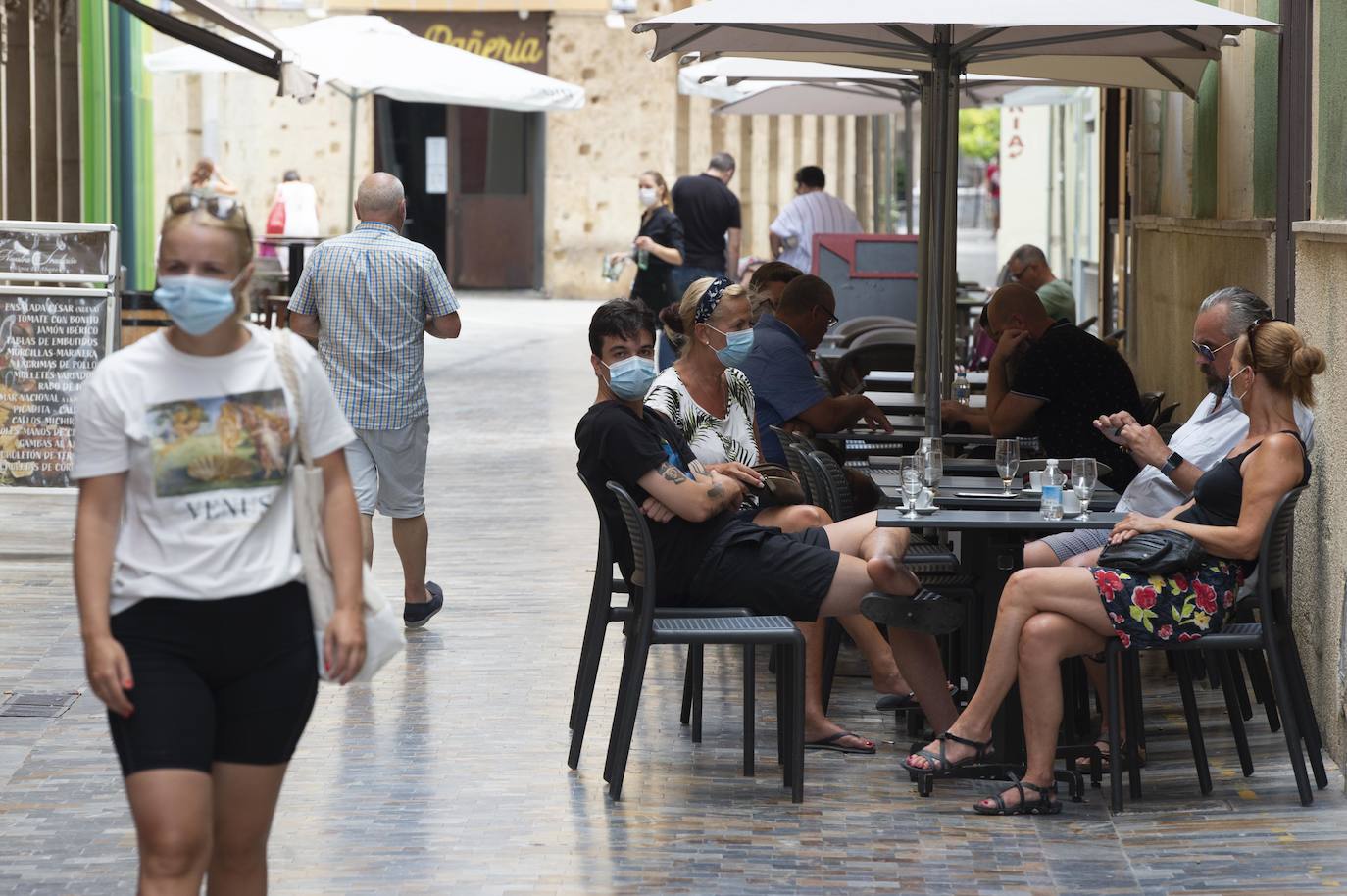 Fotos: Turistas en el centro de Cartagena