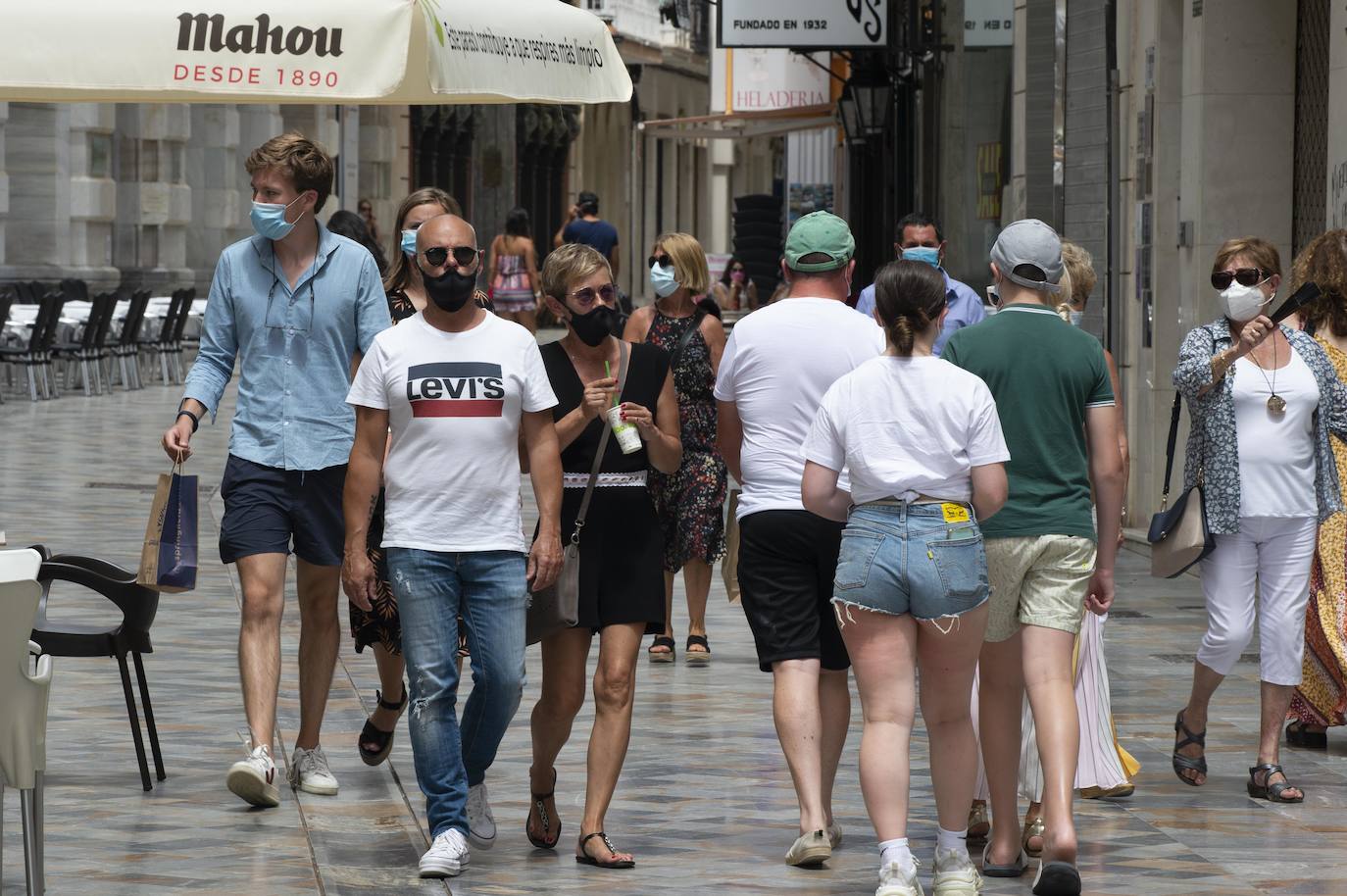 Fotos: Turistas en el centro de Cartagena