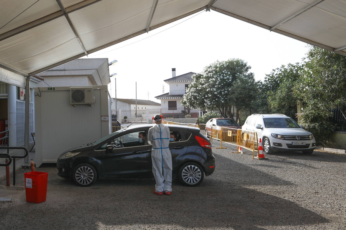 Fotos: Récord de PCR en Lorca para tratar de atajar un brote que sigue en expansión