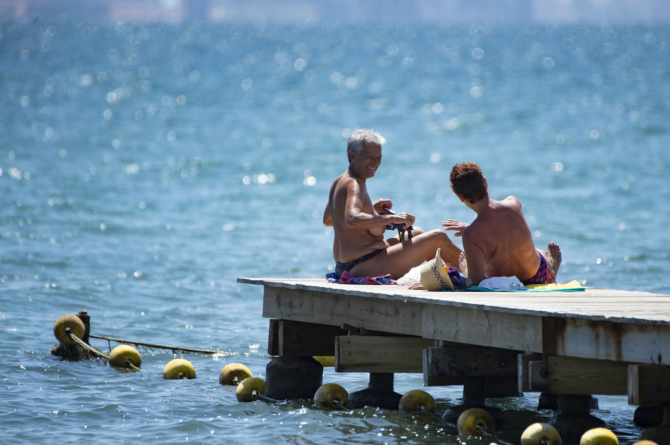 Fotos: Playas del Mar Menor durante este mes de agosto