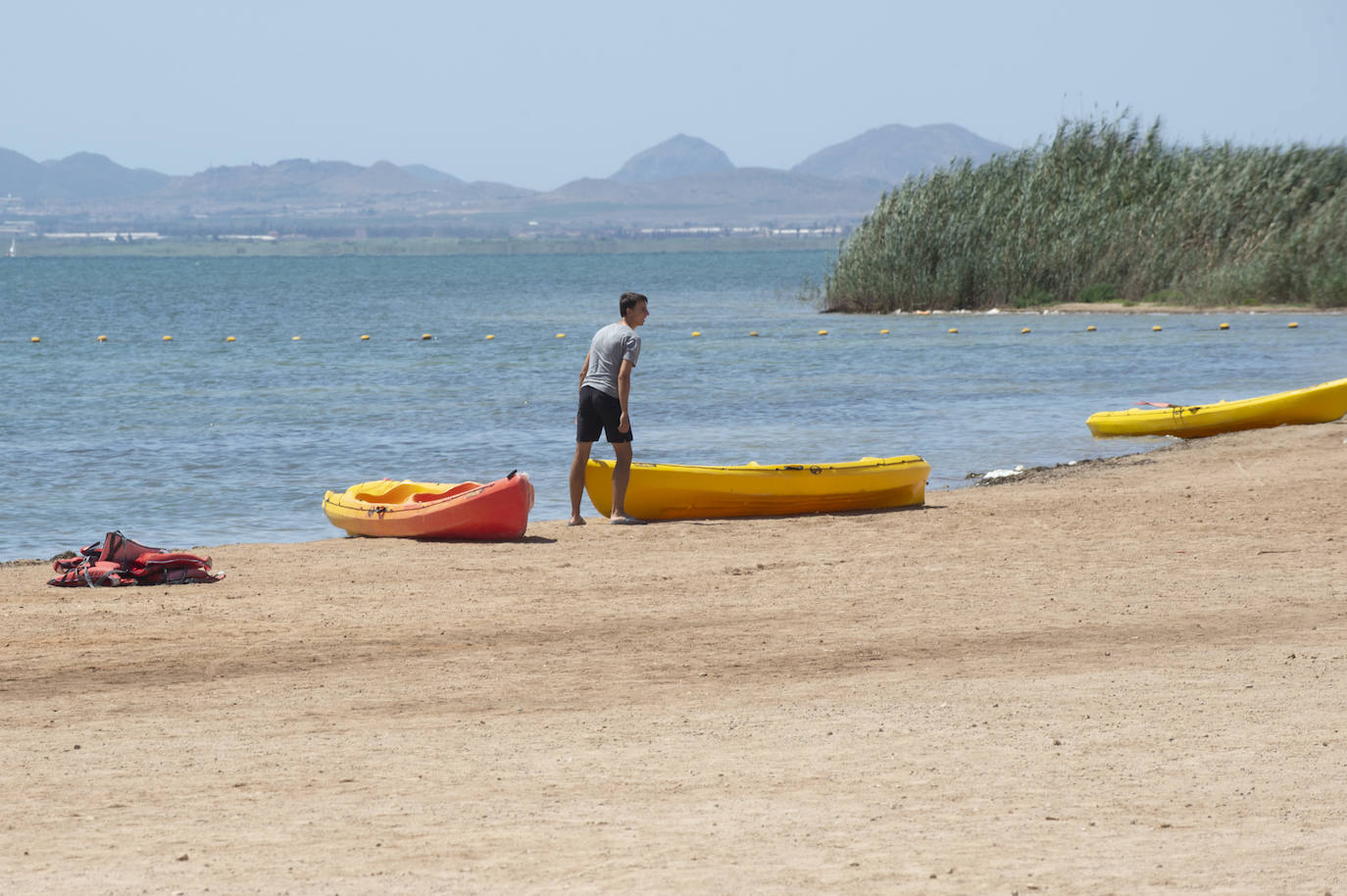 Fotos: Playas del Mar Menor durante este mes de agosto