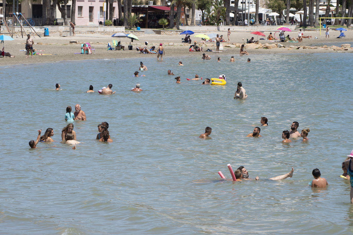 Fotos: Playas del Mar Menor durante este mes de agosto