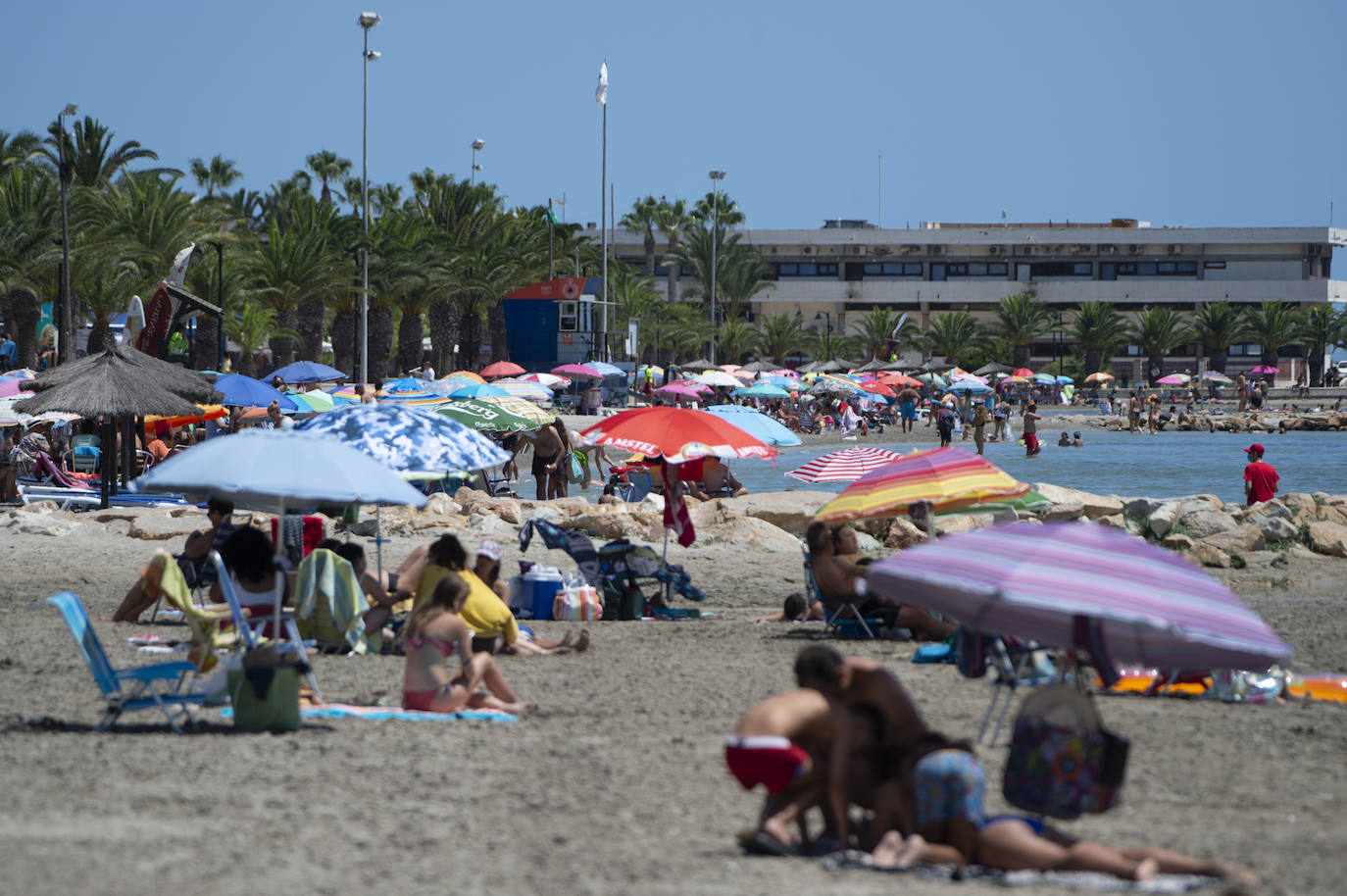 Fotos: Playas del Mar Menor durante este mes de agosto