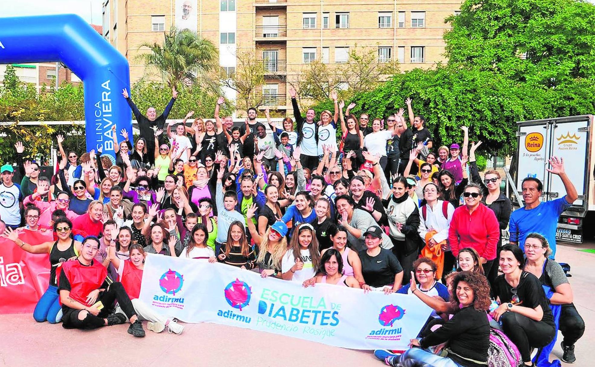 Miembros de la asociación participan en la celebración del Día Mundial de la Diabetes, en noviembre del año pasado.