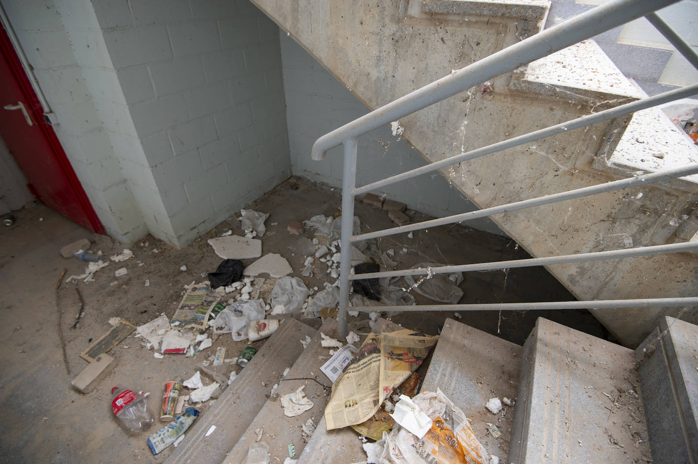 Fotos: Estado del interior y los aledaños del Enrique Roca