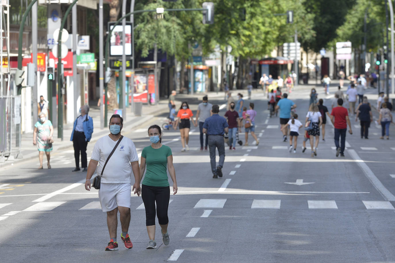 Fotos: Los murcianos toman la Gran Vía