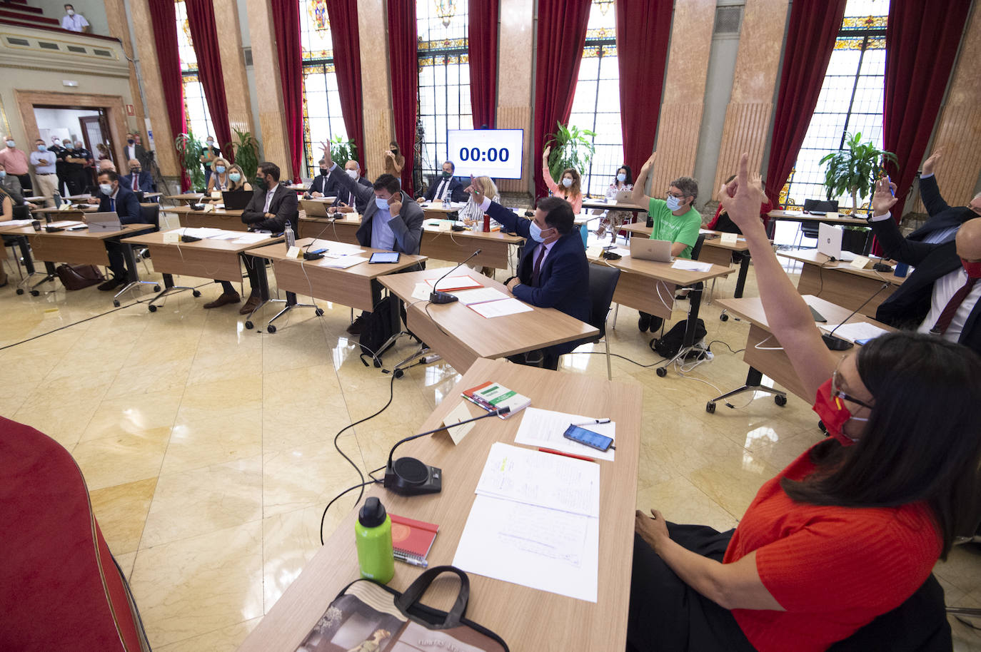 Fotos: El Ayuntamiento de Murcia celebra su pleno ordinario de septiembre