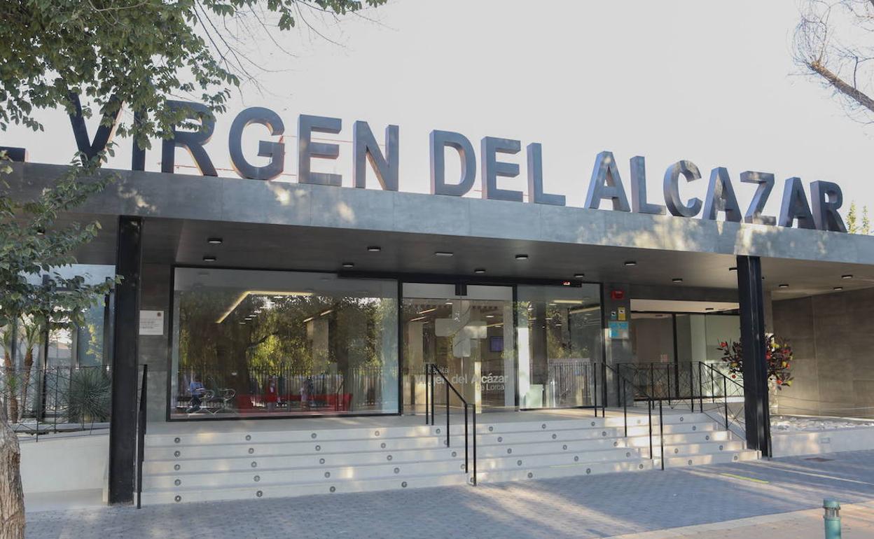 Hospital Virgen del Alcázar de Lorca, este lunes.