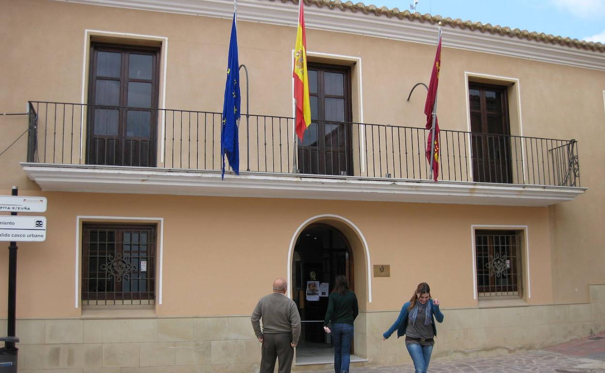 Fachada del Ayuntamiento de Aledo, en una imagen de archivo. 