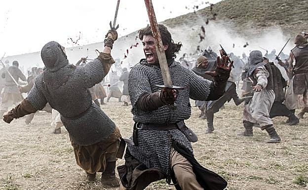 Jaime Lorente, caracterizado como 'El Cid'.