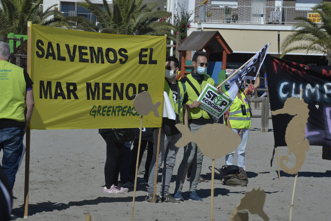 Fotos: Concentración en San Pedro en defensa del Mar Menor