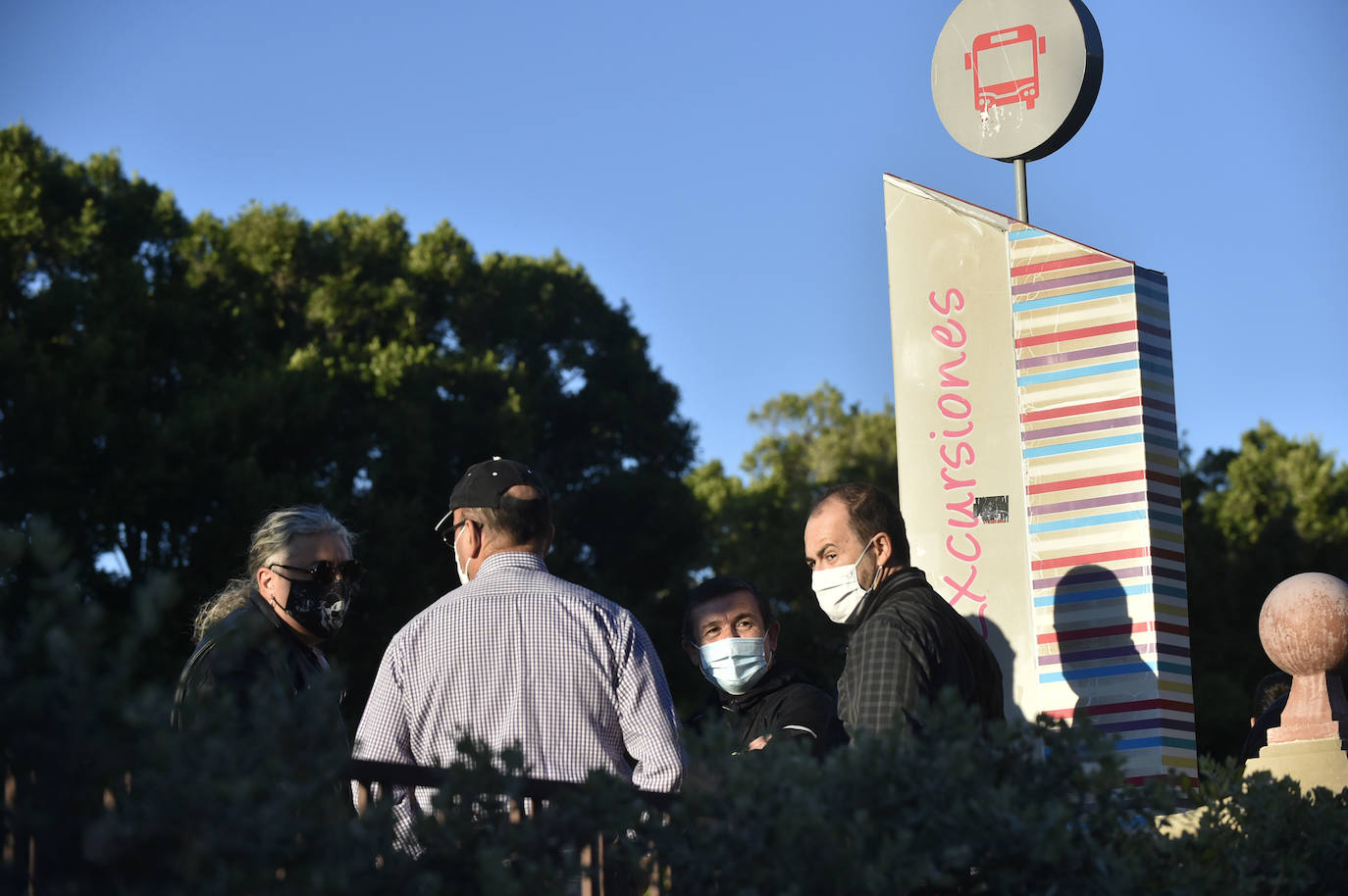 Fotos: Manifestación de los trabajadores de Latbus en Murcia