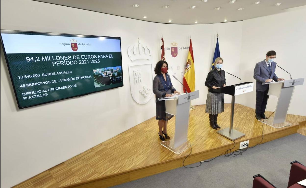 Rueda de prensa del Consejo de Gobierno, este jueves.