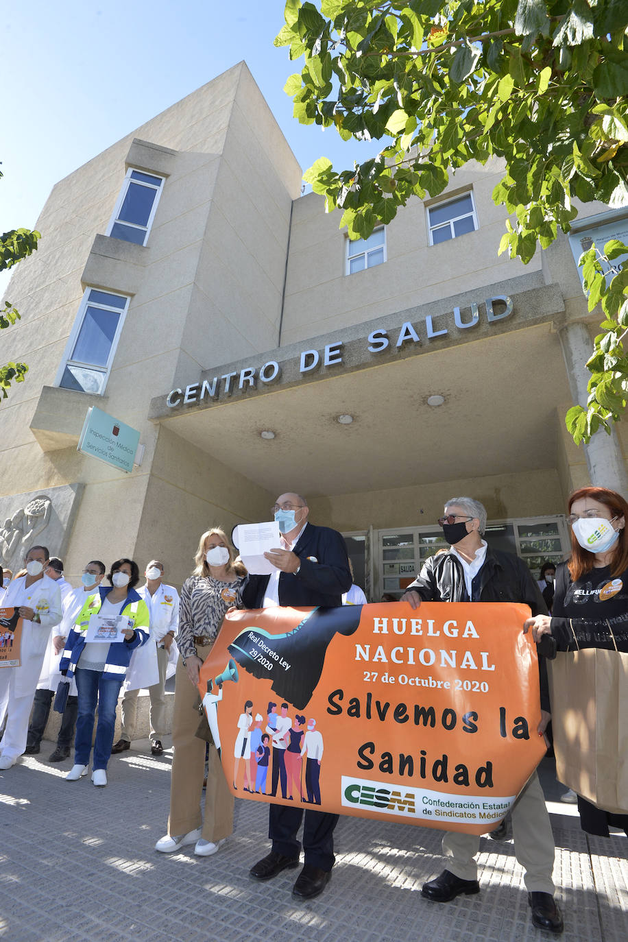 Fotos: Huelga de los médicos en el centro de salud de San Andrés por la crisis del coronavirus en la Región