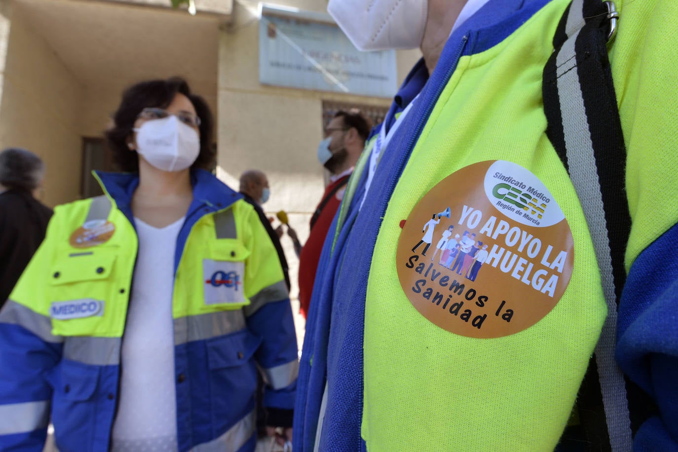 Fotos: Huelga de los médicos en el centro de salud de San Andrés por la crisis del coronavirus en la Región