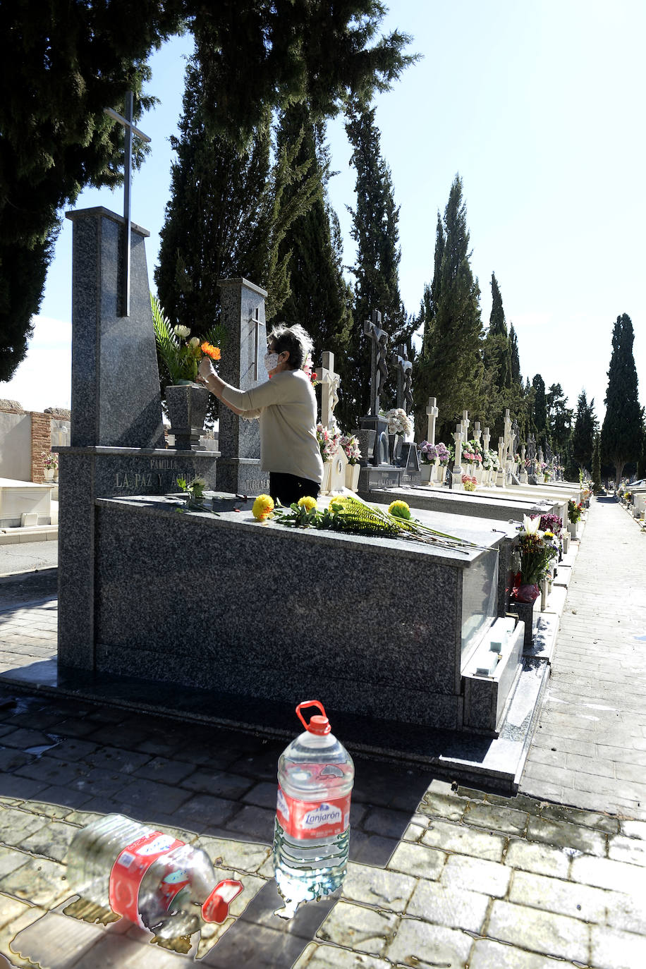 Fotos: Un circuito de entrada y salida evitará que los visitantesse agolpen en el cementerio Nuestro Padre Jesús de Murcia