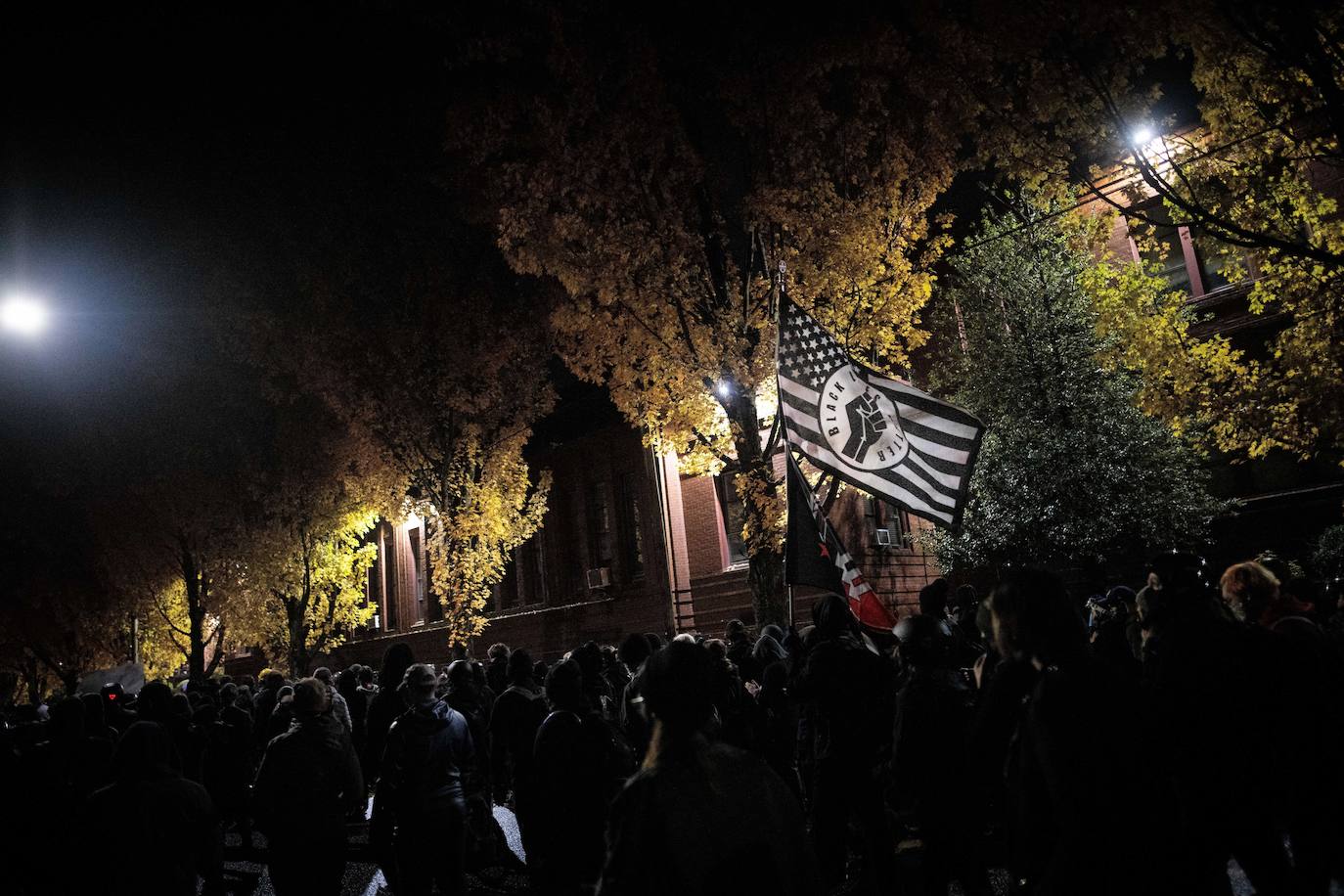 Marcha del movimiento Black Lives Matter, en Portland.