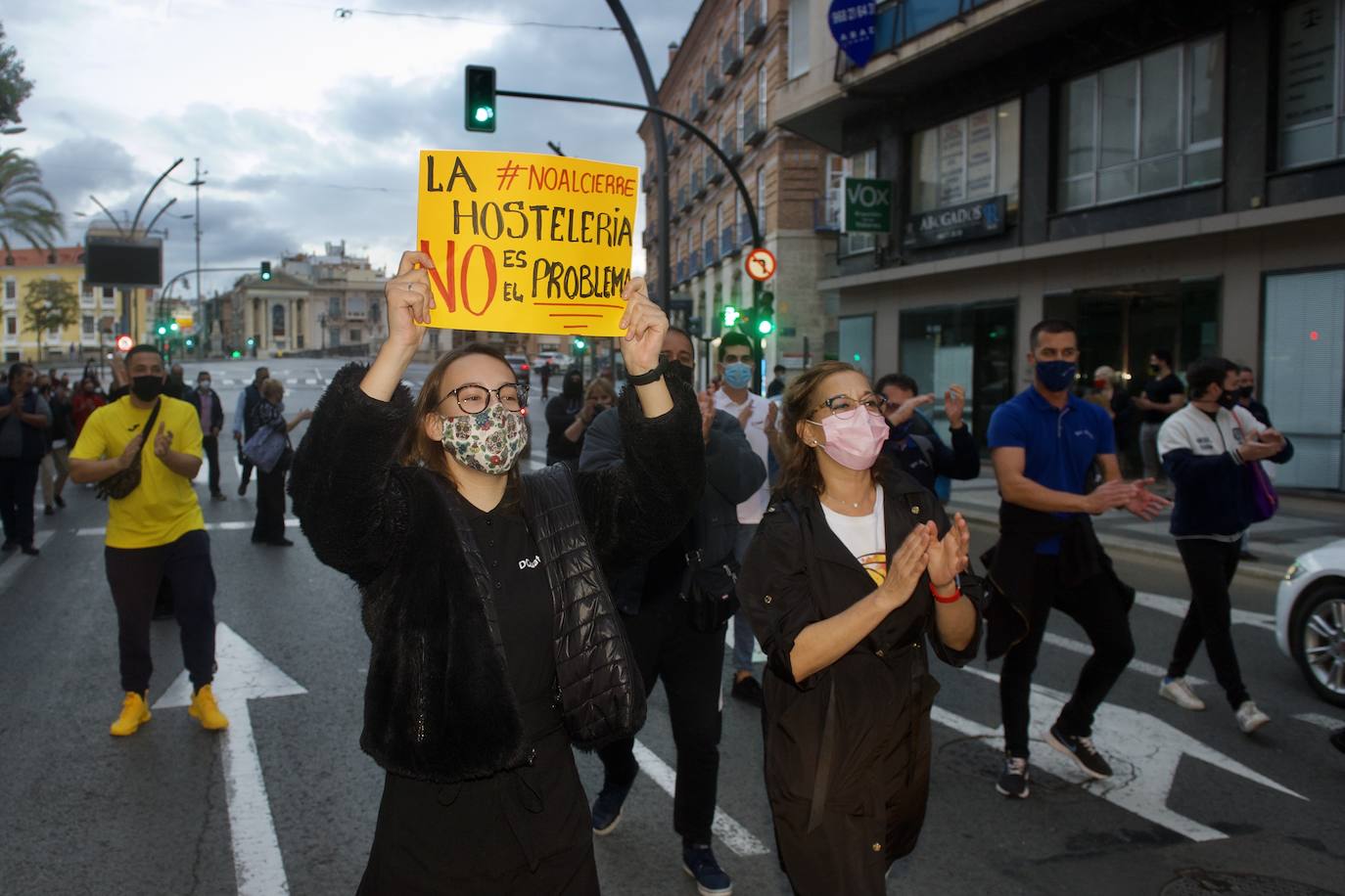 Fotos: Los hosteleros protestan en Murcia